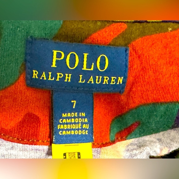 Polo by Ralph Lauren NWOT Sz 7 Kids' T-Shirt with Camouflage Print - Picture 5 of 6